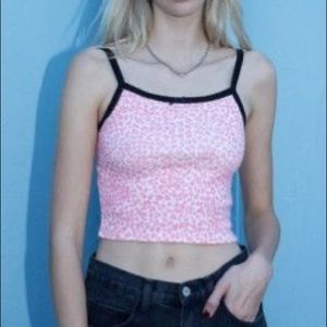 Brandy melville pink cheetah tank(read description